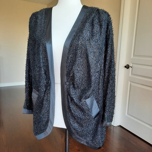 Marc by Marc Jacobs Black Silk Blended Cardigan Small - Picture 9 of 9